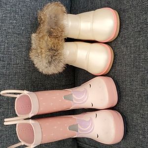 Toddler girl boots size 5 lot